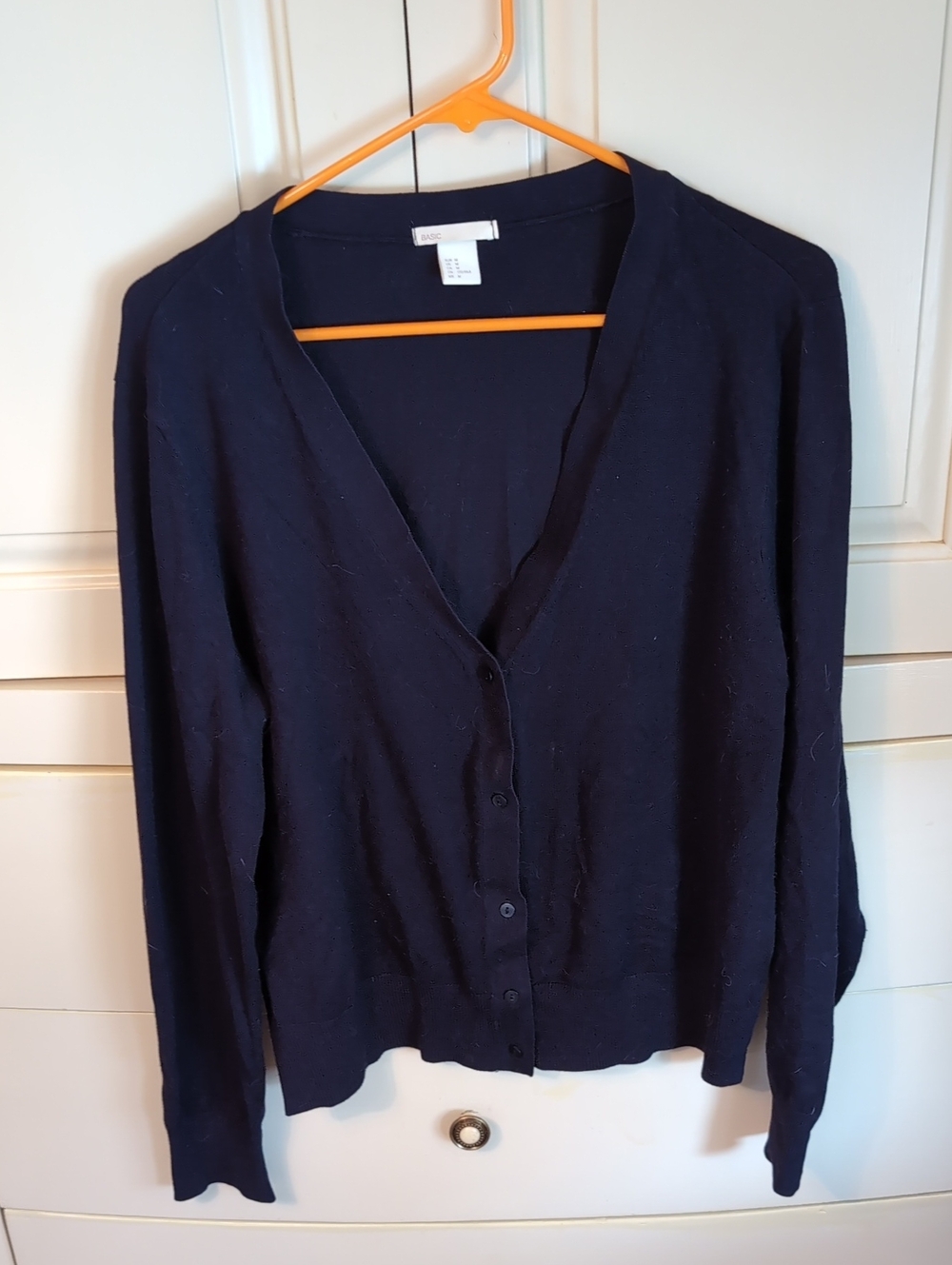 Basic Black Button Down Sweater